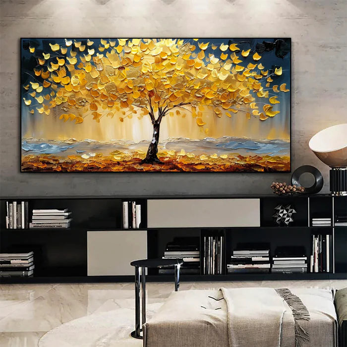 Colorful Flower And Tree Wall Art #FT020