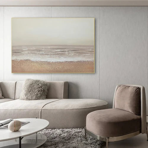 Ocean And Sky Plaster Textured Wall Art #OS029