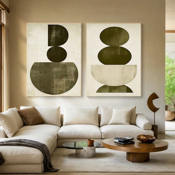 Abstract Tranquility Wall Art Set of 2 #AB071