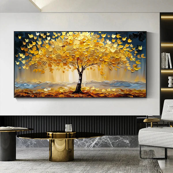 Colorful Flower And Tree Wall Art #FT020