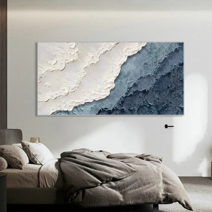 Ocean And Sky Plaster Textured Wall Art #OS016