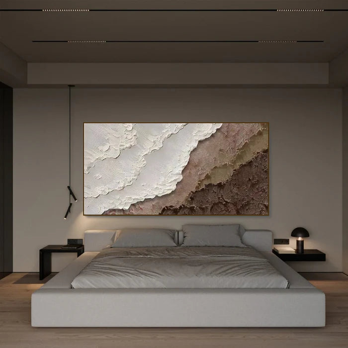 Ocean And Sky Plaster Textured Wall Art #OS017