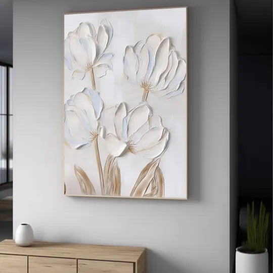 Colorful Flower And Tree Wall Art #FT018