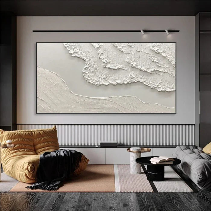 Ocean And Sky Plaster Textured Wall Art #OS036