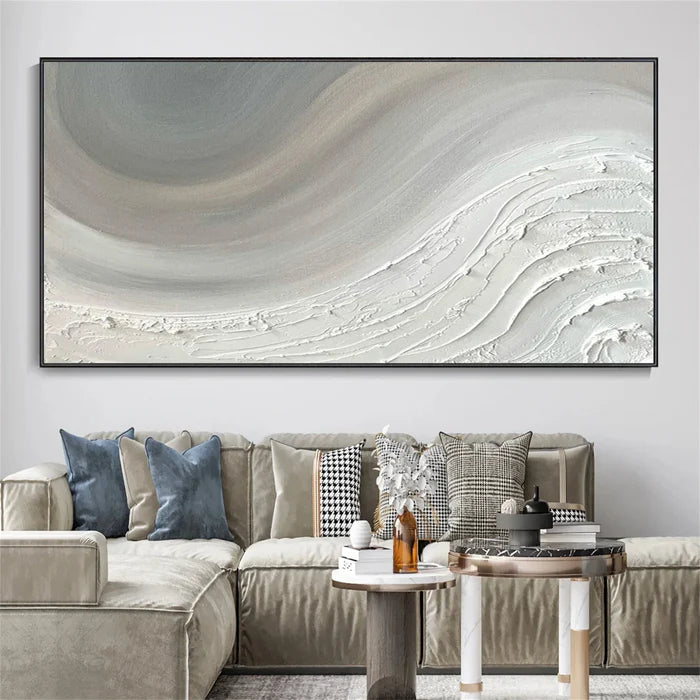 Ocean And Sky Plaster Textured Wall Art #OS047