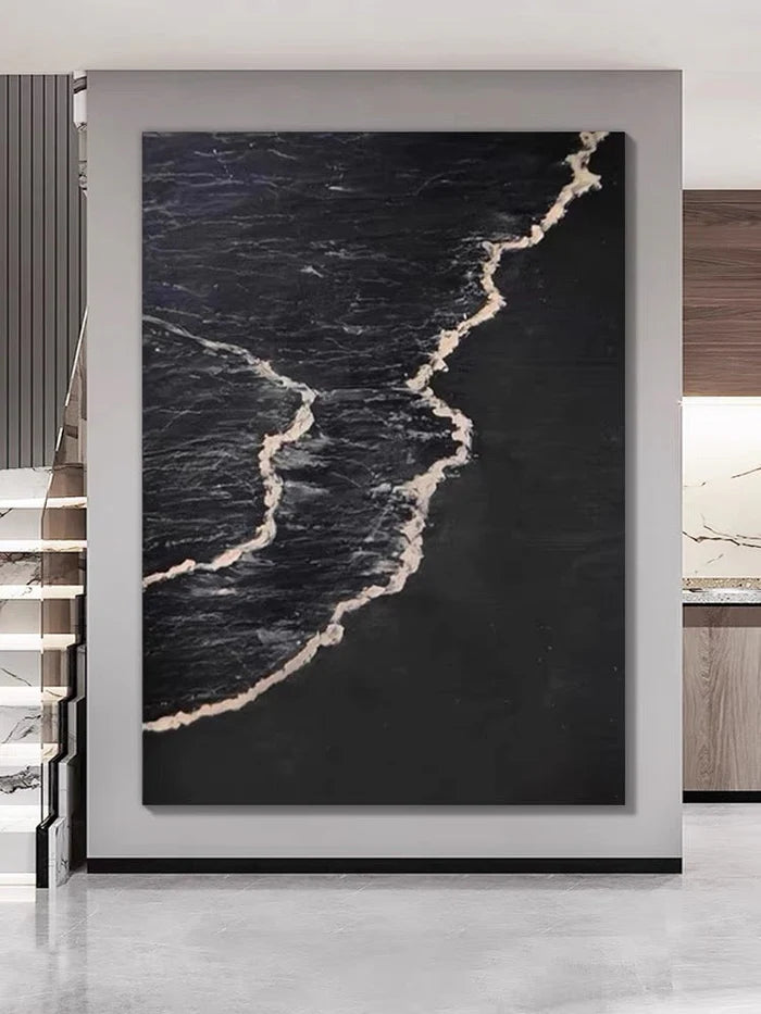 Ocean And Sky Plaster Textured Wall Art #OS012