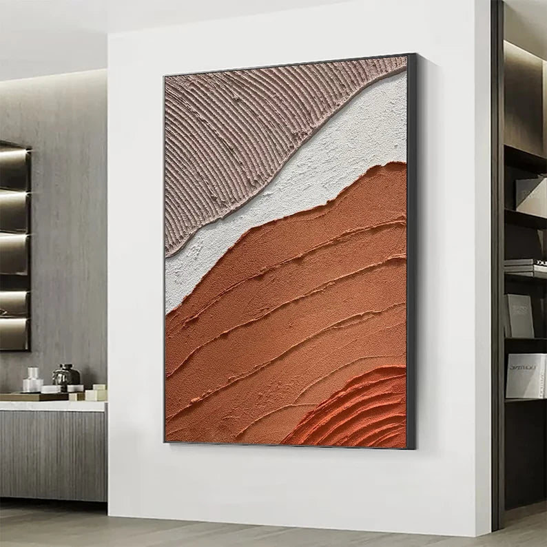 Ocean And Sky Plaster Textured Wall Art #OS033