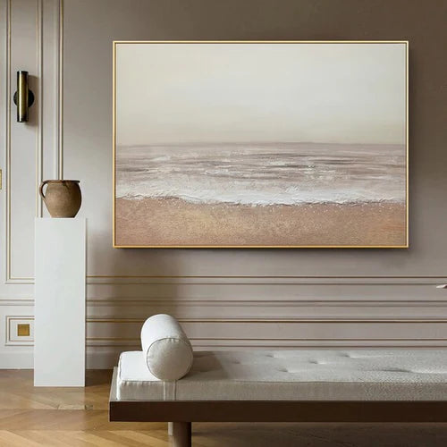 Ocean And Sky Plaster Textured Wall Art #OS029