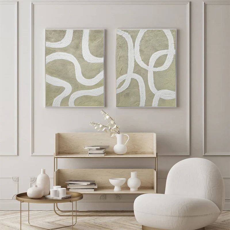 Abstract Tranquility Wall Art Set of 2 #AB039