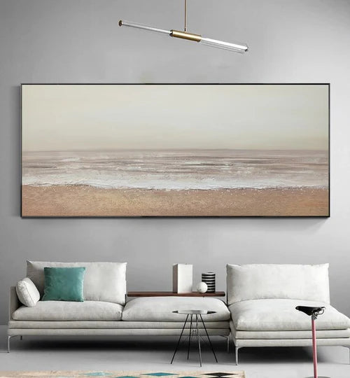 Ocean And Sky Plaster Textured Wall Art #OS029