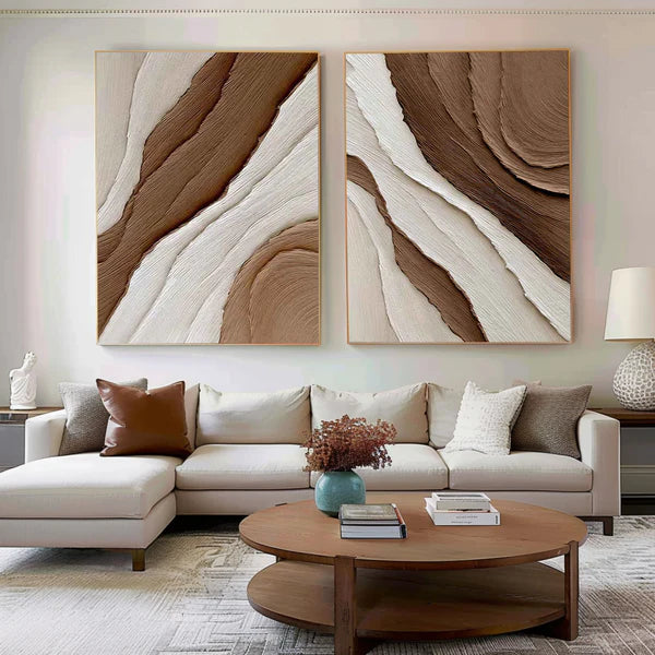 Abstract Tranquility Wall Art Set of 2 #AB032