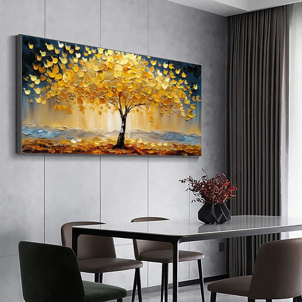 Colorful Flower And Tree Wall Art #FT020