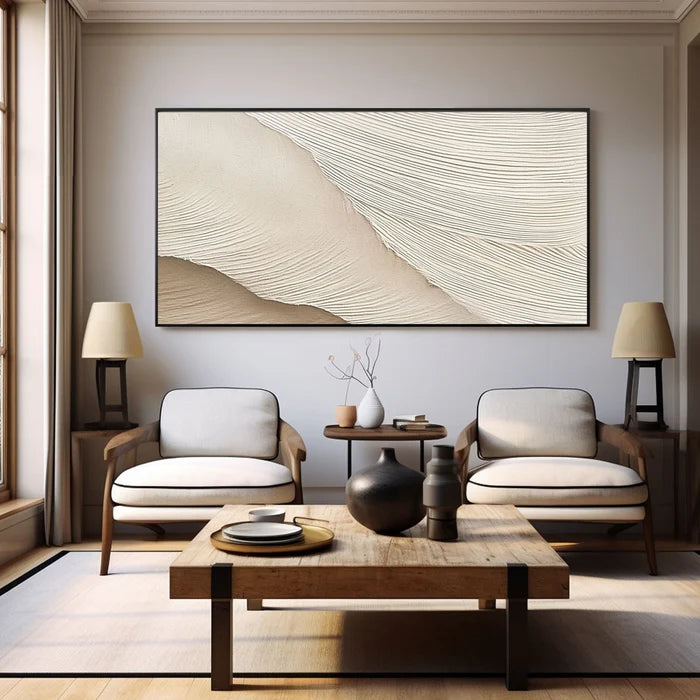 Ocean And Sky Plaster Textured Wall Art #OS010