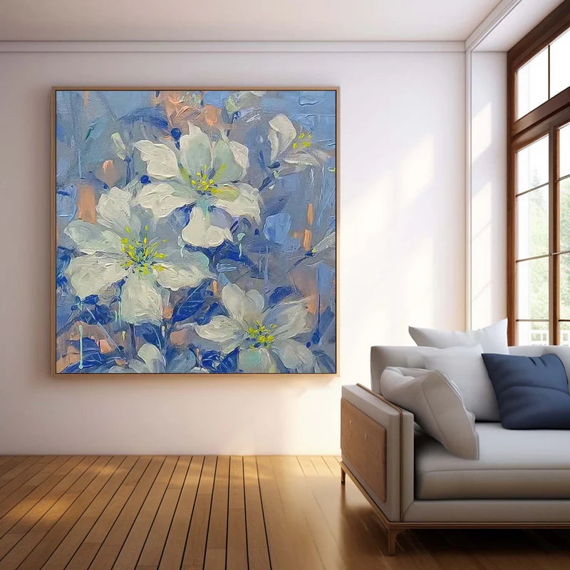 Colorful Flower And Tree Wall Art #FT013