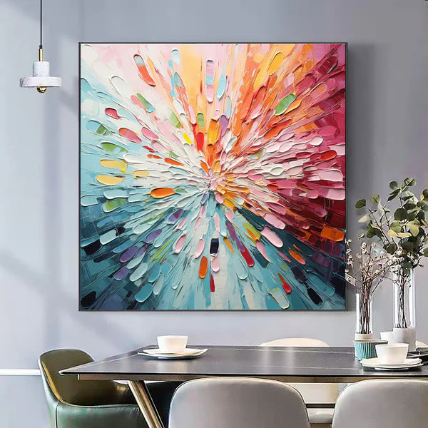 Colorful Flower And Tree Wall Art #FT016