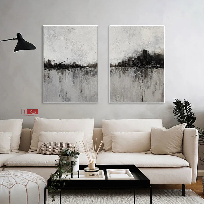 Abstract Tranquility Wall Art Set of 2 #AB033