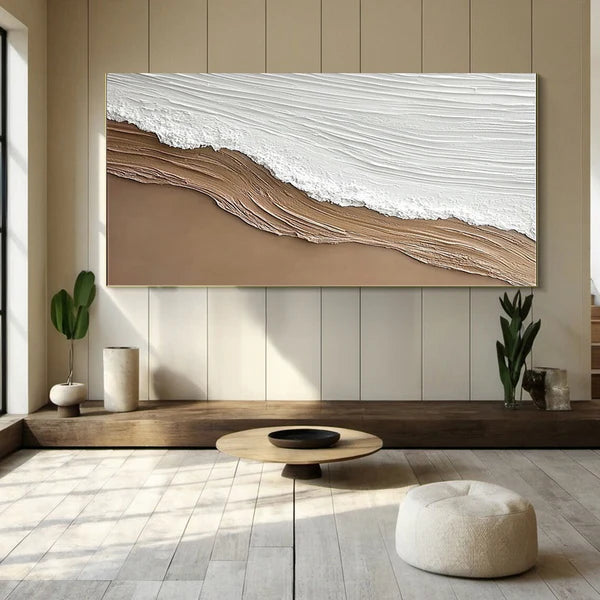 Ocean And Sky Plaster Textured Wall Art #OS039