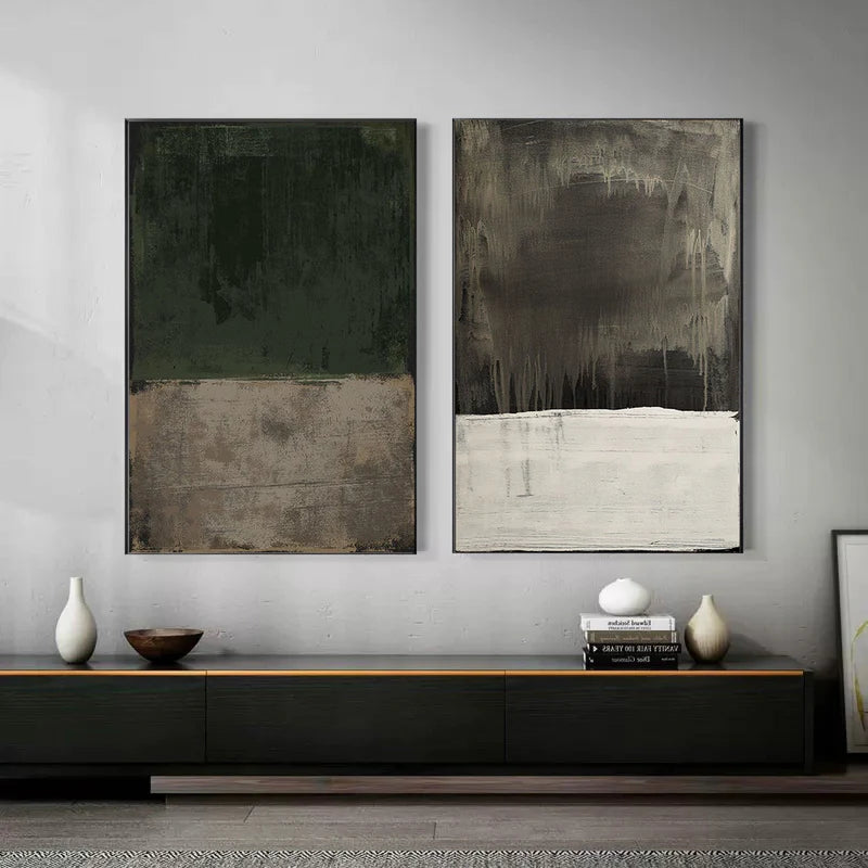 Wabi Sabi Abstract Wall Art Set of 2 #WS067