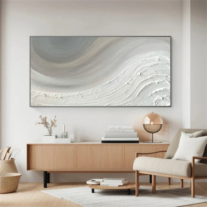 Ocean And Sky Plaster Textured Wall Art #OS047