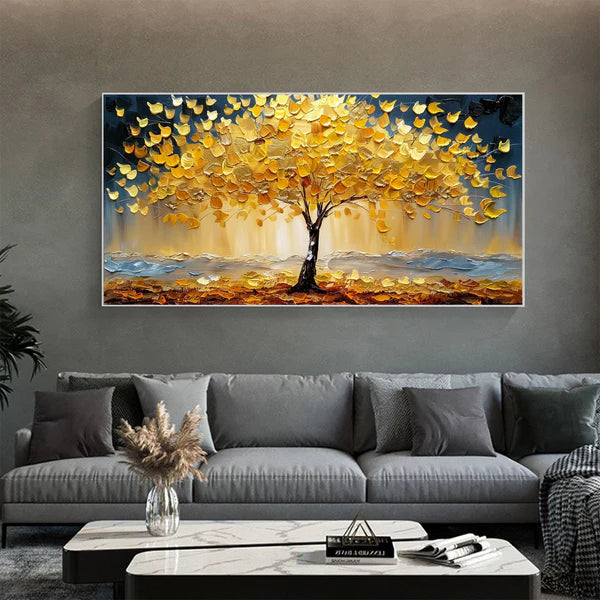 Colorful Flower And Tree Wall Art #FT020