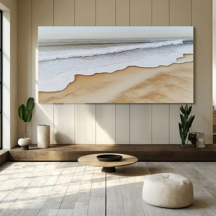 Ocean And Sky Plaster Textured Wall Art #OS043