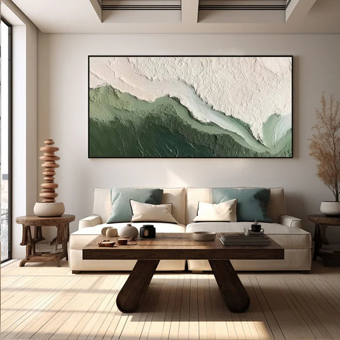 Ocean And Sky Plaster Textured Wall Art #OS013