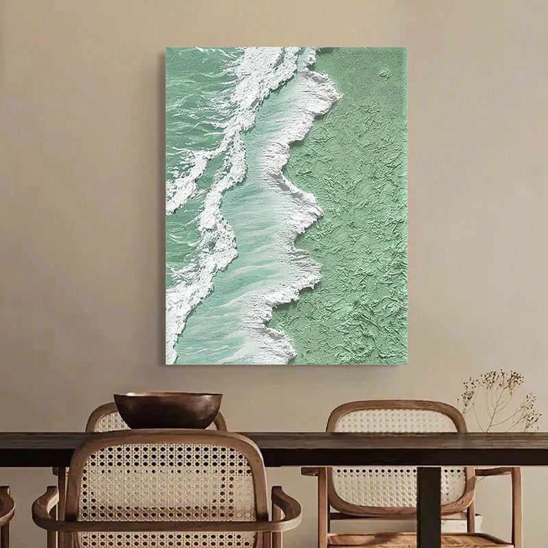 Ocean And Sky Plaster Textured Wall Art #OS004