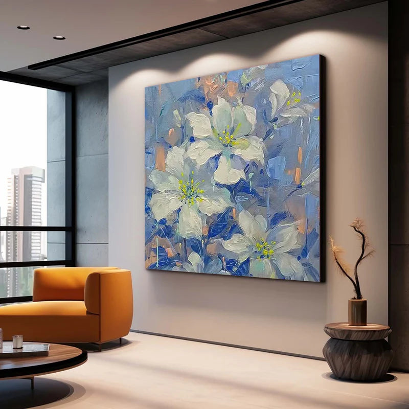 Colorful Flower And Tree Wall Art #FT013