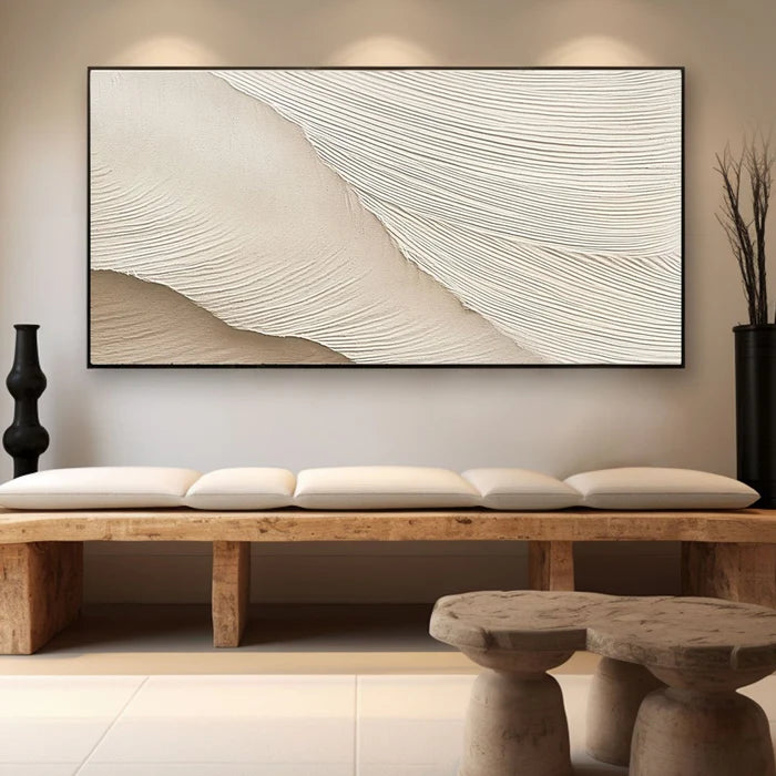 Ocean And Sky Plaster Textured Wall Art #OS010