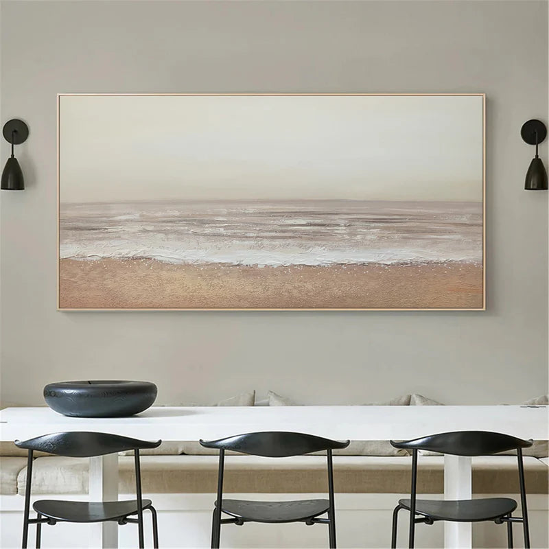 Ocean And Sky Plaster Textured Wall Art #OS029