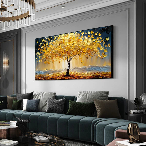 Colorful Flower And Tree Wall Art #FT020