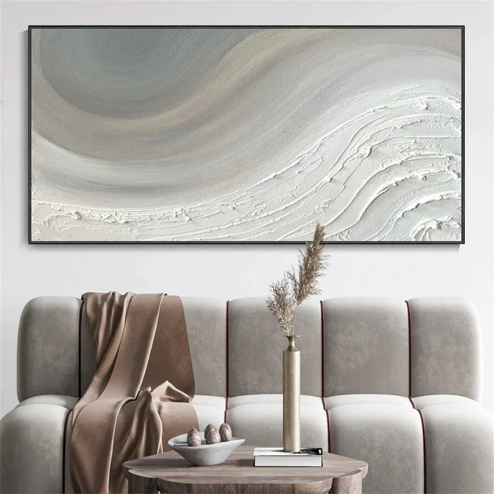 Ocean And Sky Plaster Textured Wall Art #OS047