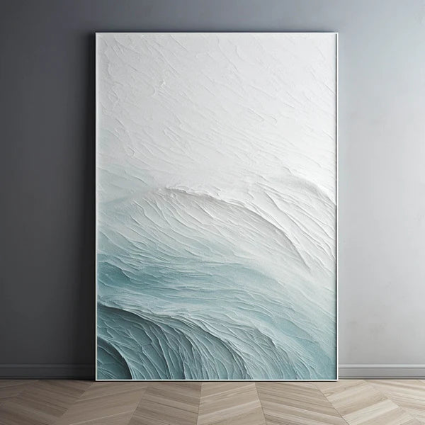 Ocean And Sky Plaster Textured Wall Art #OS007