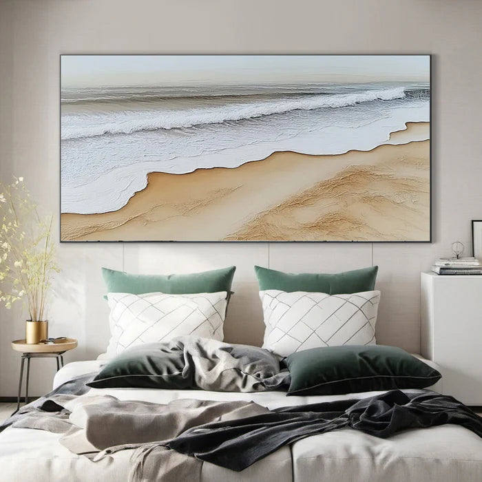 Ocean And Sky Plaster Textured Wall Art #OS043