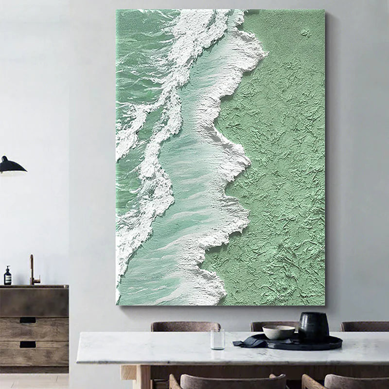 Ocean And Sky Plaster Textured Wall Art #OS004