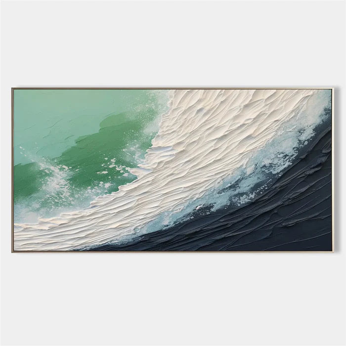 Ocean And Sky Plaster Textured Wall Art #OS048