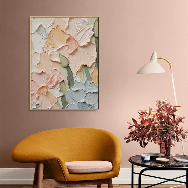 Colorful Flower And Tree Wall Art #FT017