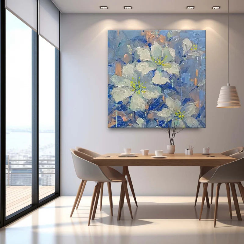 Colorful Flower And Tree Wall Art #FT013