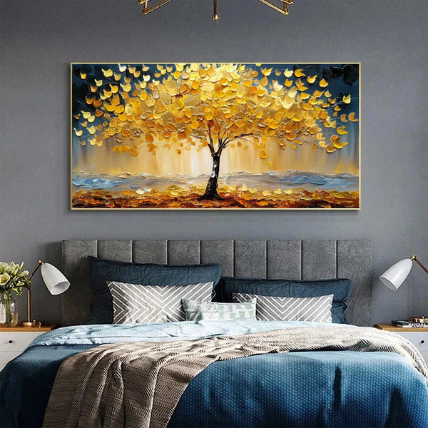 Colorful Flower And Tree Wall Art #FT020