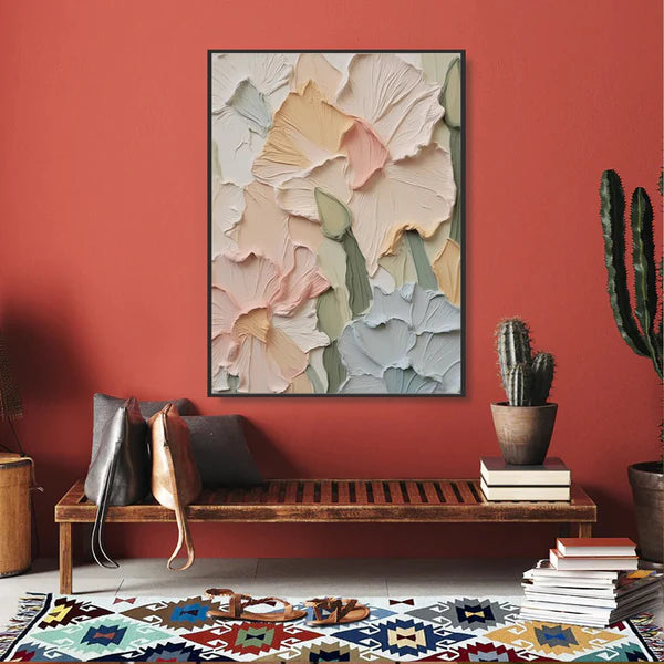 Colorful Flower And Tree Wall Art #FT017