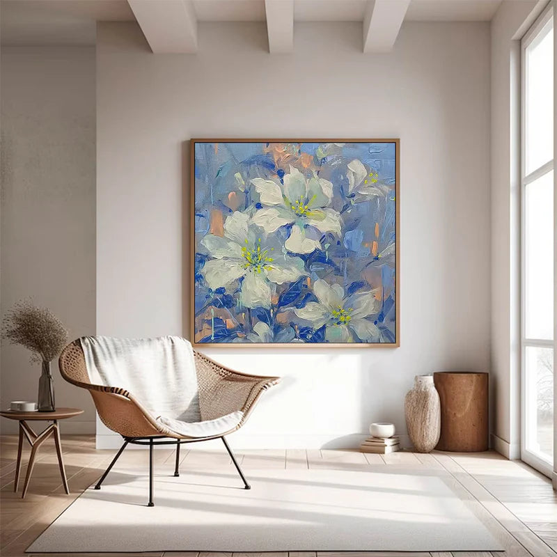 Colorful Flower And Tree Wall Art #FT013